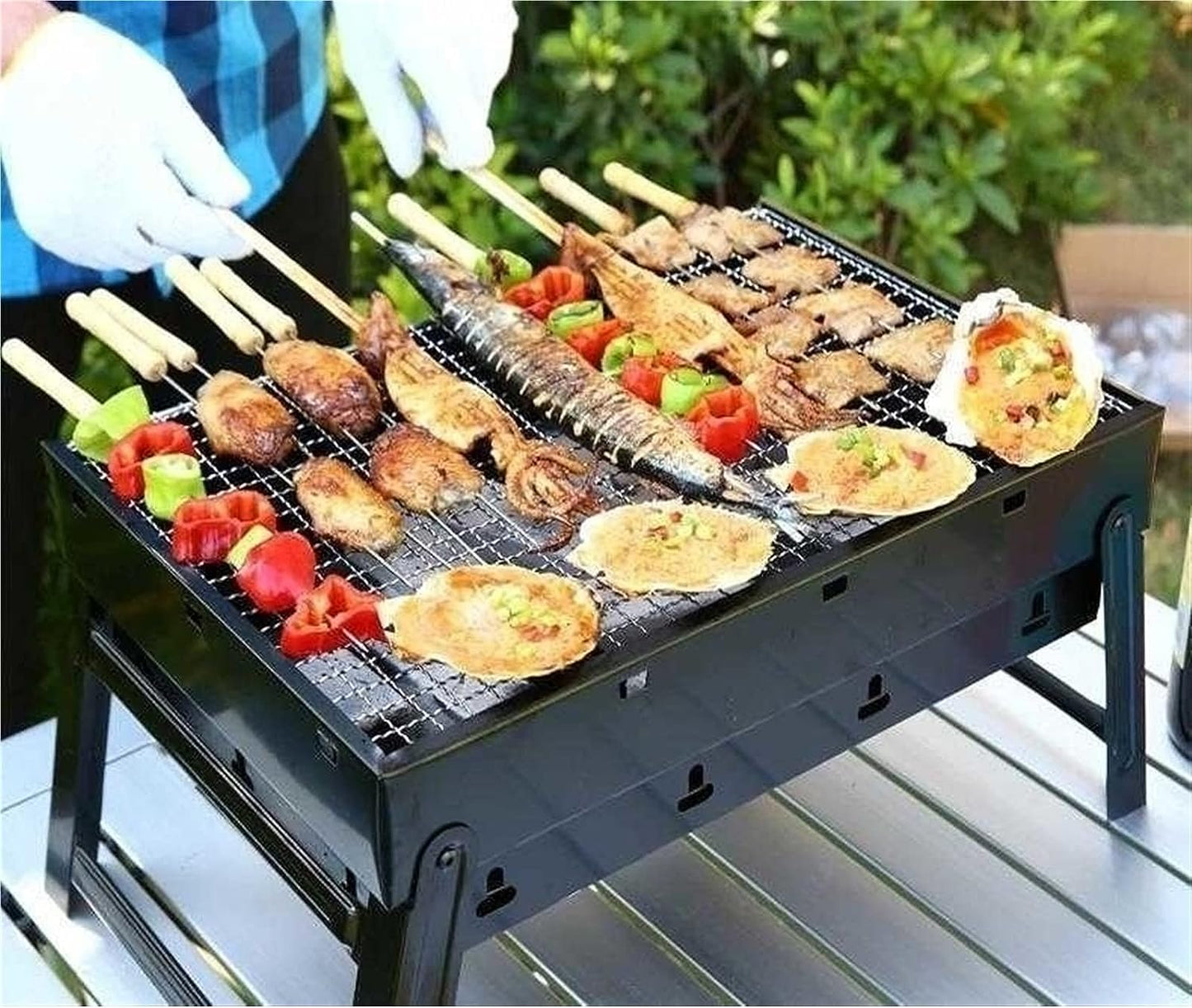 PARRILLA PARA VIAJES Y CAMPINGS