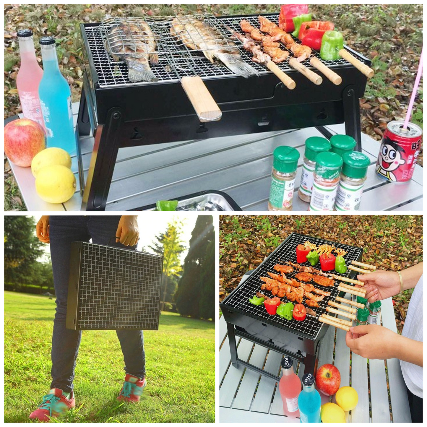 PARRILLA PARA VIAJES Y CAMPINGS