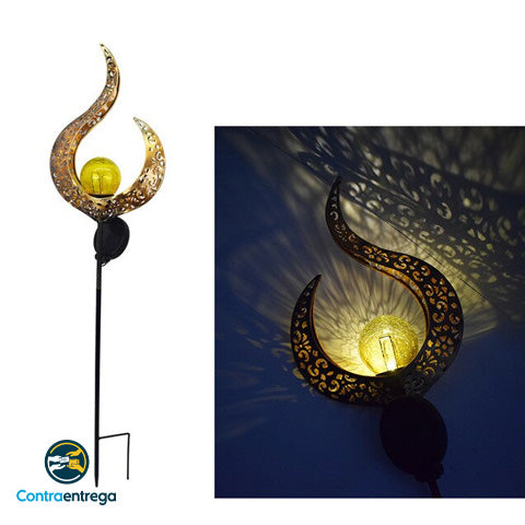 Flama De Luz Solar Para Decoración Del Hogar