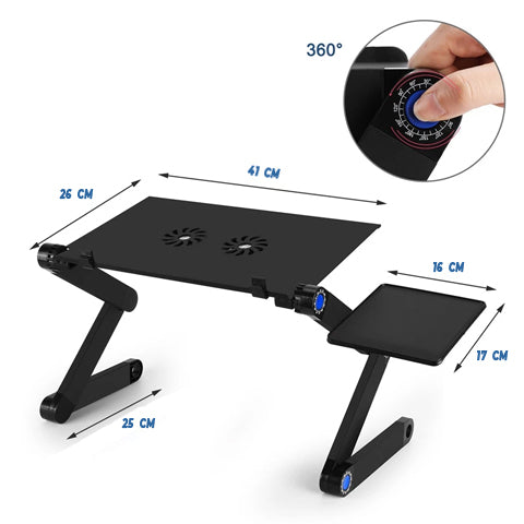 Soporte Para Notebook Potátil Con Ajustes De Inclinación Y Multifunción