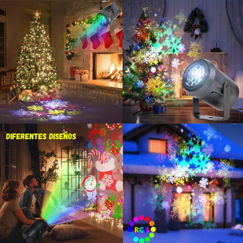 Proyector de Luces Led Navideño Con Movimiento (DESCUENTO BLACK FRIDAY)