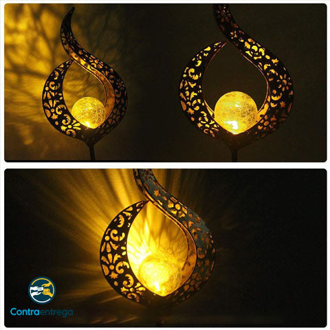 Flama De Luz Solar Para Decoración Del Hogar