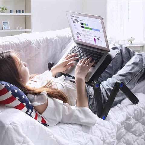 Soporte Para Notebook Potátil Con Ajustes De Inclinación Y Multifunción