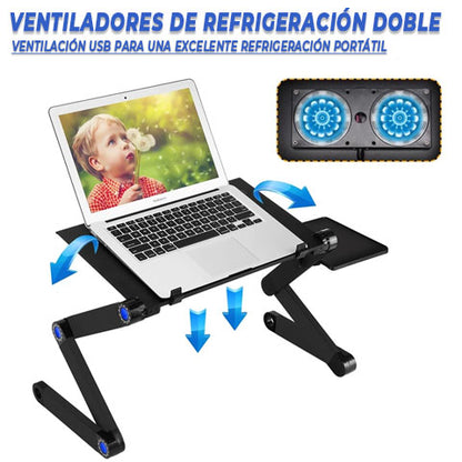 Soporte Para Notebook Potátil Con Ajustes De Inclinación Y Multifunción